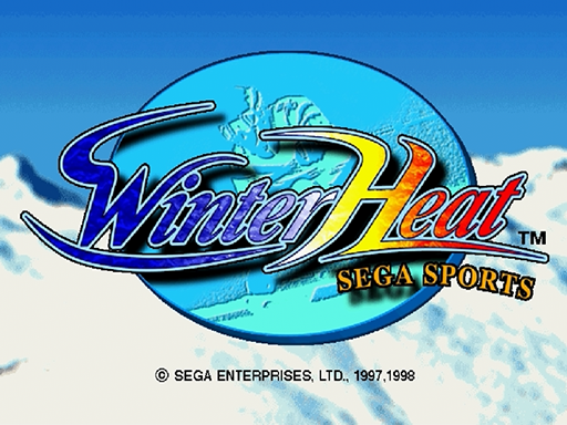 Winter Heat title screen for Sega Saturn